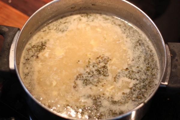 česneková polévka