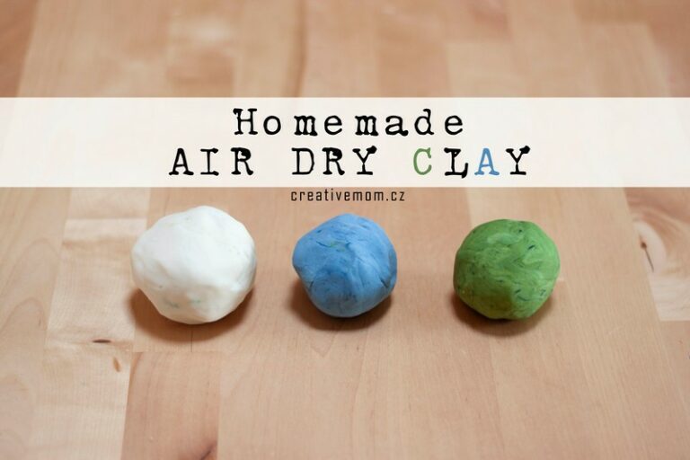 Homemade Air Dry Clay from 3 Ingredients The Creative Mom
